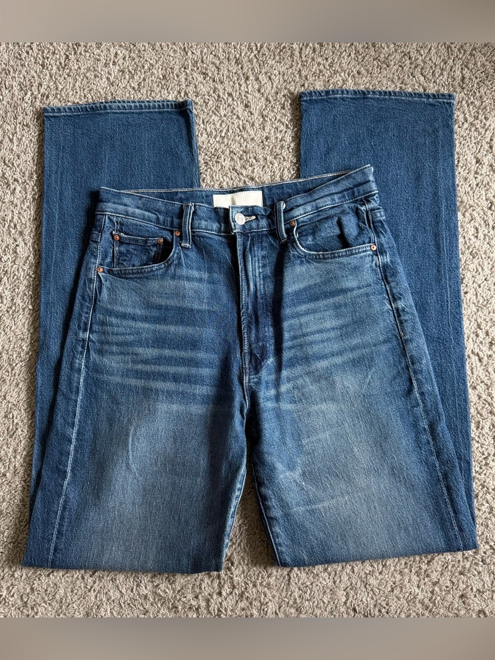 Mother Denim The Rambler Zip Heel Which is Witch Denim Jeans
